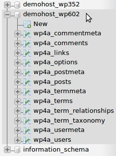 Accesare baza de date din phpMyAdmin