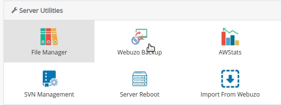 webuzo backup